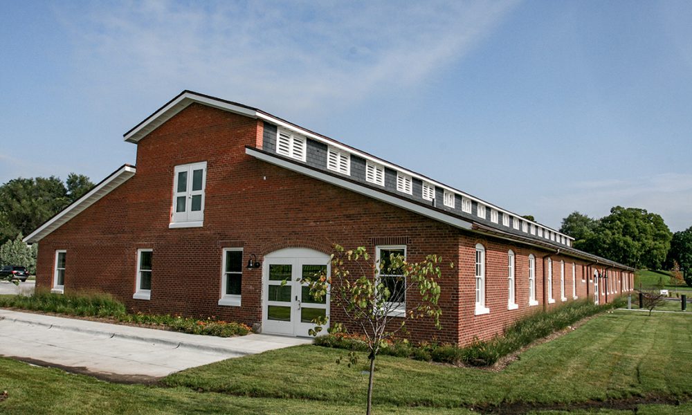 Exterior view of the Mule Barn located on the MCC campus