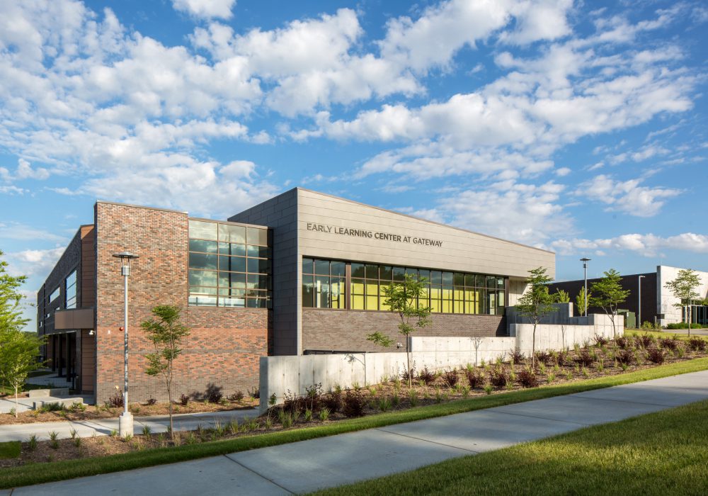 Early Learning at Gateway in Omaha, Nebraska exterior shot during the day of the facility