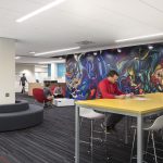 View of a study lounge at the UNO Milo Bail Student Center