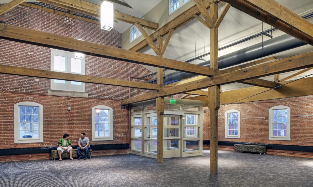 Interior view of the Mule Barn at Metropolitan Community College.