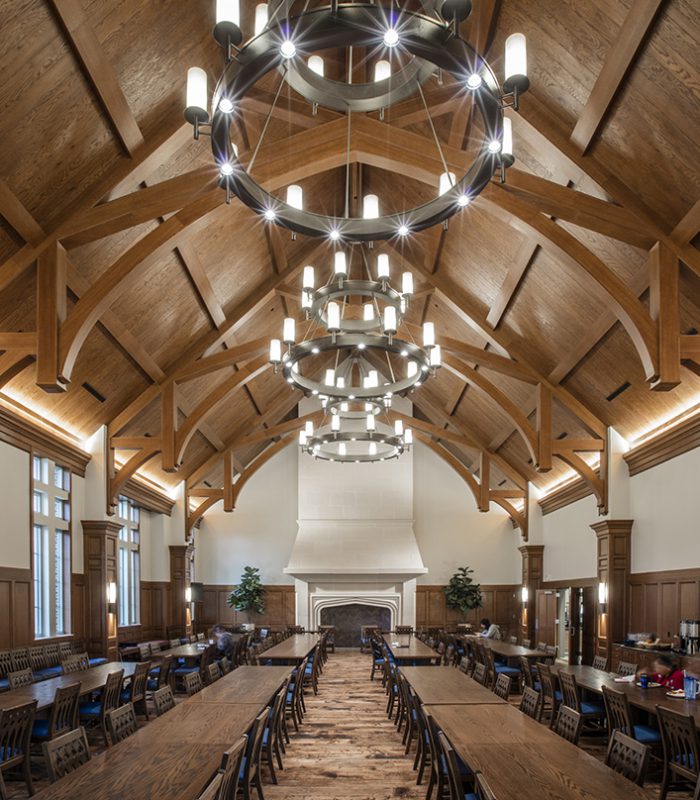 View of the OU Dunham & Headington Residential Colleges Dining Hall