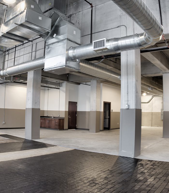 View of a tenant space at the Santa Fe Terminal in Oklahoma City