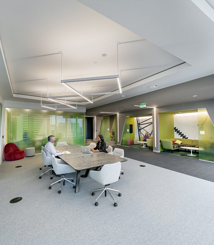 Interior view of meeting rooms at 600 Canal Place