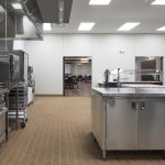 View inside the kitchen at the Irving Community Center in Ada