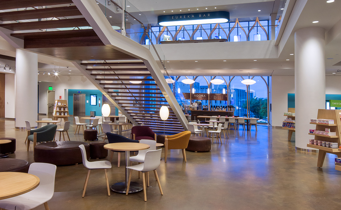 View of the dining area inside Think Whole Person Healthcare