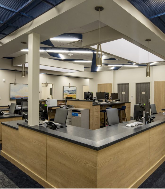 Interior view of SSM Shawnee Ambulatory Care Center corridor