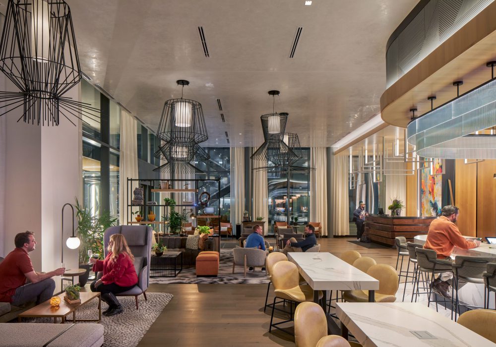 The Farnam Hotel interior shot of the lobby