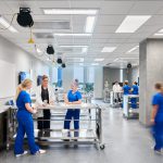 Students at Creighton University's Virginia G. Piper Charitable Trust Health Sciences Campus train in the anatomy lab.