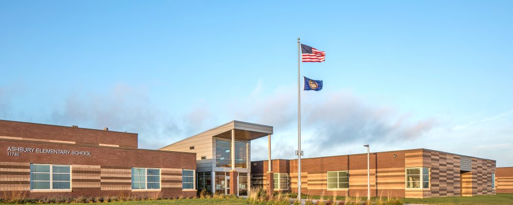 Exterior, daylight image of Papillion La Vista Ashbury Elementary