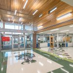 Interior shot of the entrance of Papillion-La Vista Ashbury Hills elementary