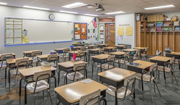 Interior shot of a classroom of Papillion-La Vista Ashbury Hills elementary