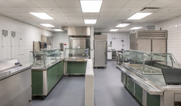 Interior shot of the kitchen of Papillion-La Vista Ashbury Hills elementary