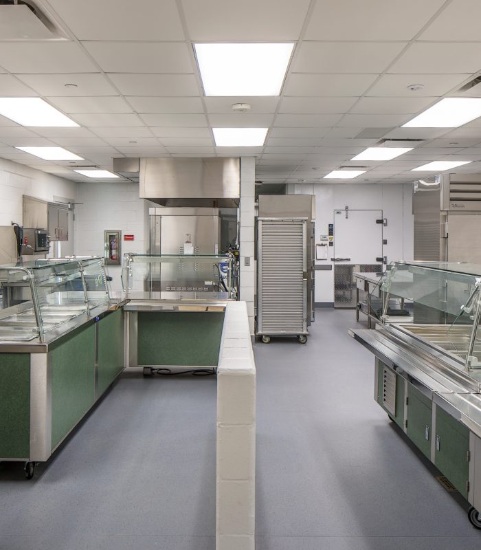 Interior shot of the kitchen of Papillion-La Vista Ashbury Hills elementary