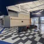 Interior image of the Canadian Valley Technology Center's Cowan Campus building and its entrance area