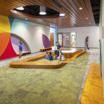 The Franklin School Early Learning Center in Spartanburg, South Carolina interior shot of students and a teacher reading