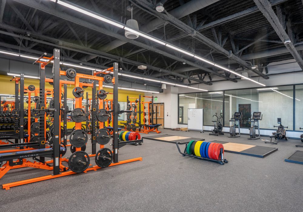 Interior image of Westview YMCA's weight room