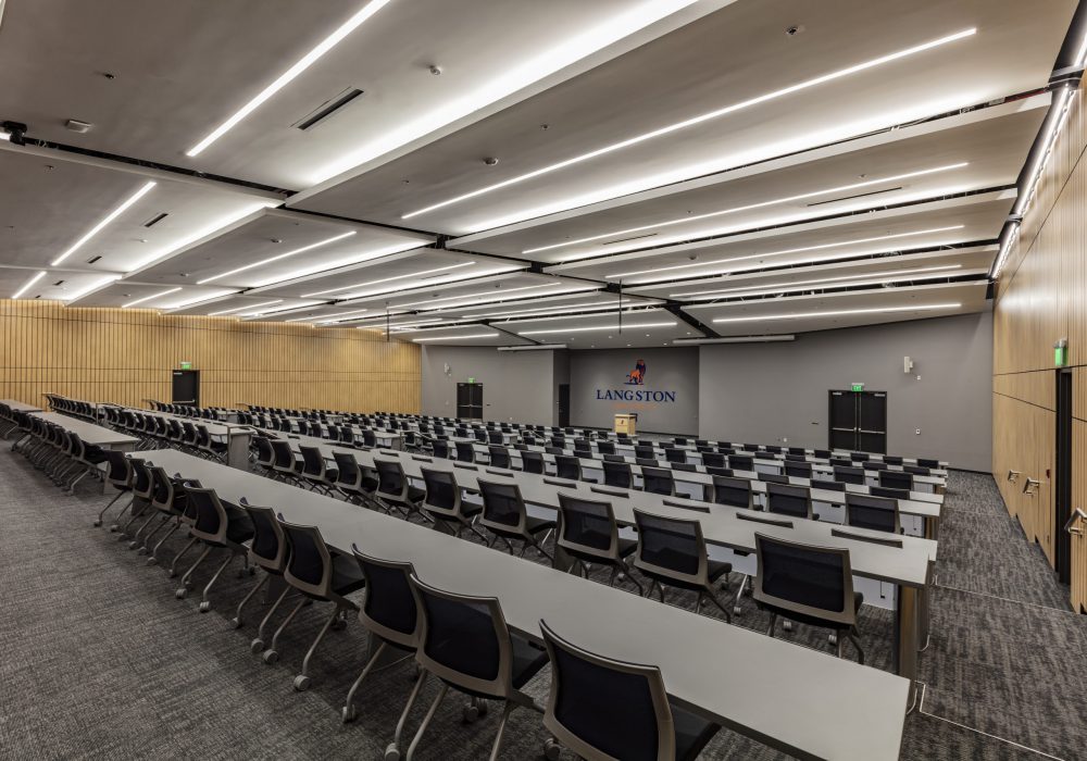 Interior image of Langston University's Tulsa Campus Allied Health Complex