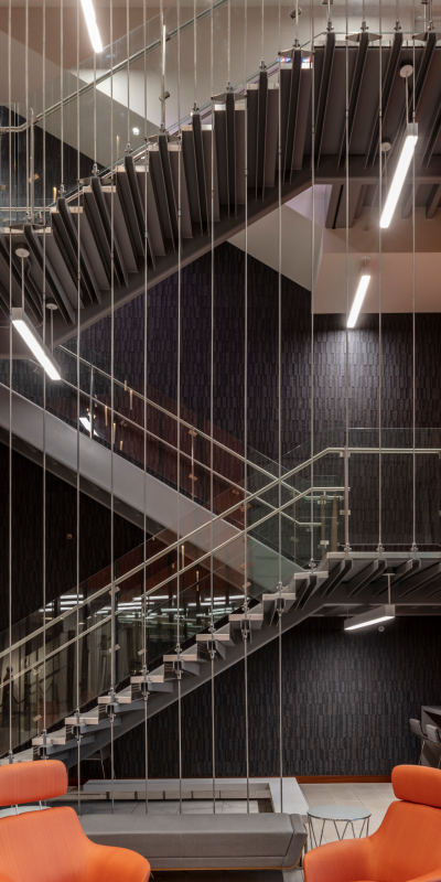 Michael & Anne Greenwood's School of Music at Oklahoma State University - Stairwell