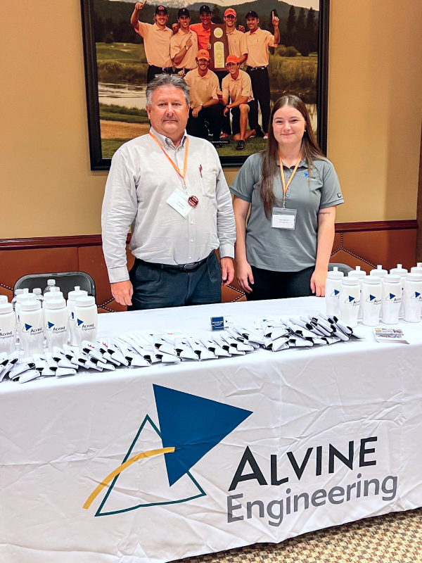 Scott Sanders attending a career fair